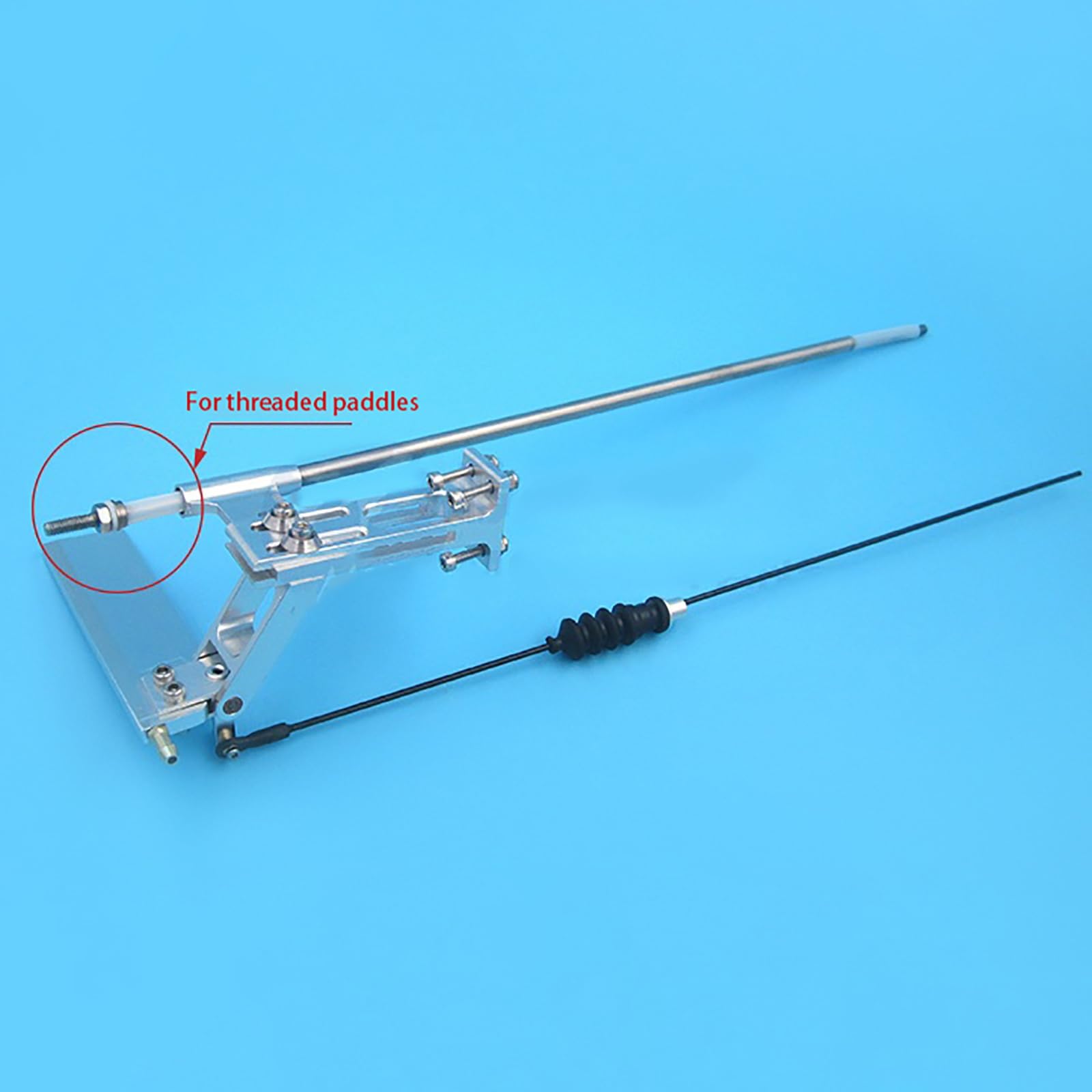 4mm Integriertes Flex-Wellen-System Mit Ruder Für RC-Boote – Kompatibel Mit Bajonett- Und M4-Propellern, Inkl. Wellenhalterung(for Threaded Paddles)