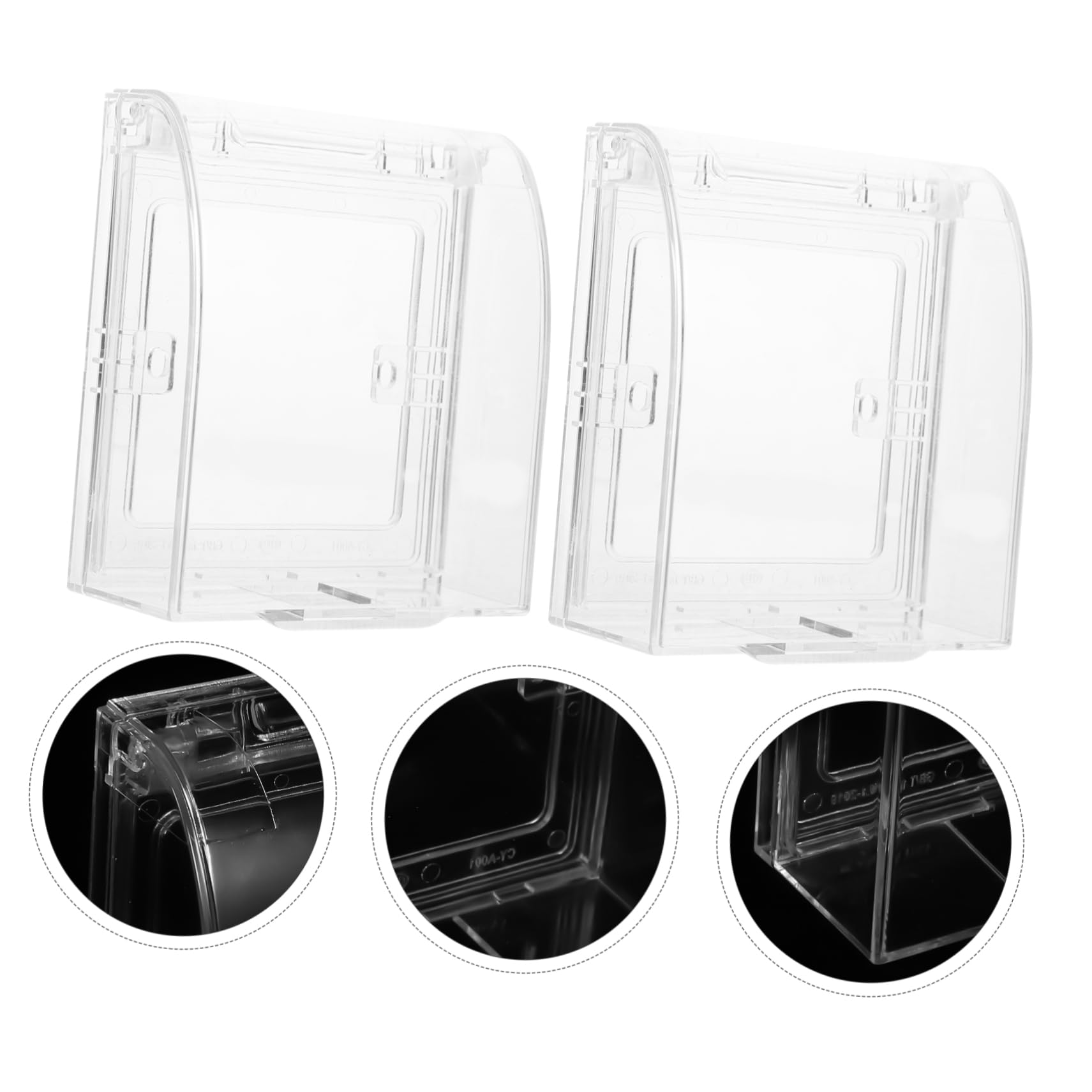 SHINEOFI 10 piezas Protector Enchufes Infantil Cubiertas Interruptor Transparente Plástico Resistente Seguridad para Pared Eléctrico Niña