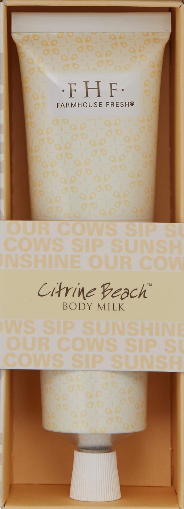 FarmHouse Fresh Citrine Beach Body Milk Travel Lotion, 2.4 Fl Oz