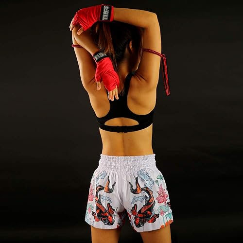 Miniatura 8 de TUFF - Pantalones cortos deportivos para Muay Thai, boxeo y artes marciales, ropa de entrenamiento y gimnasio