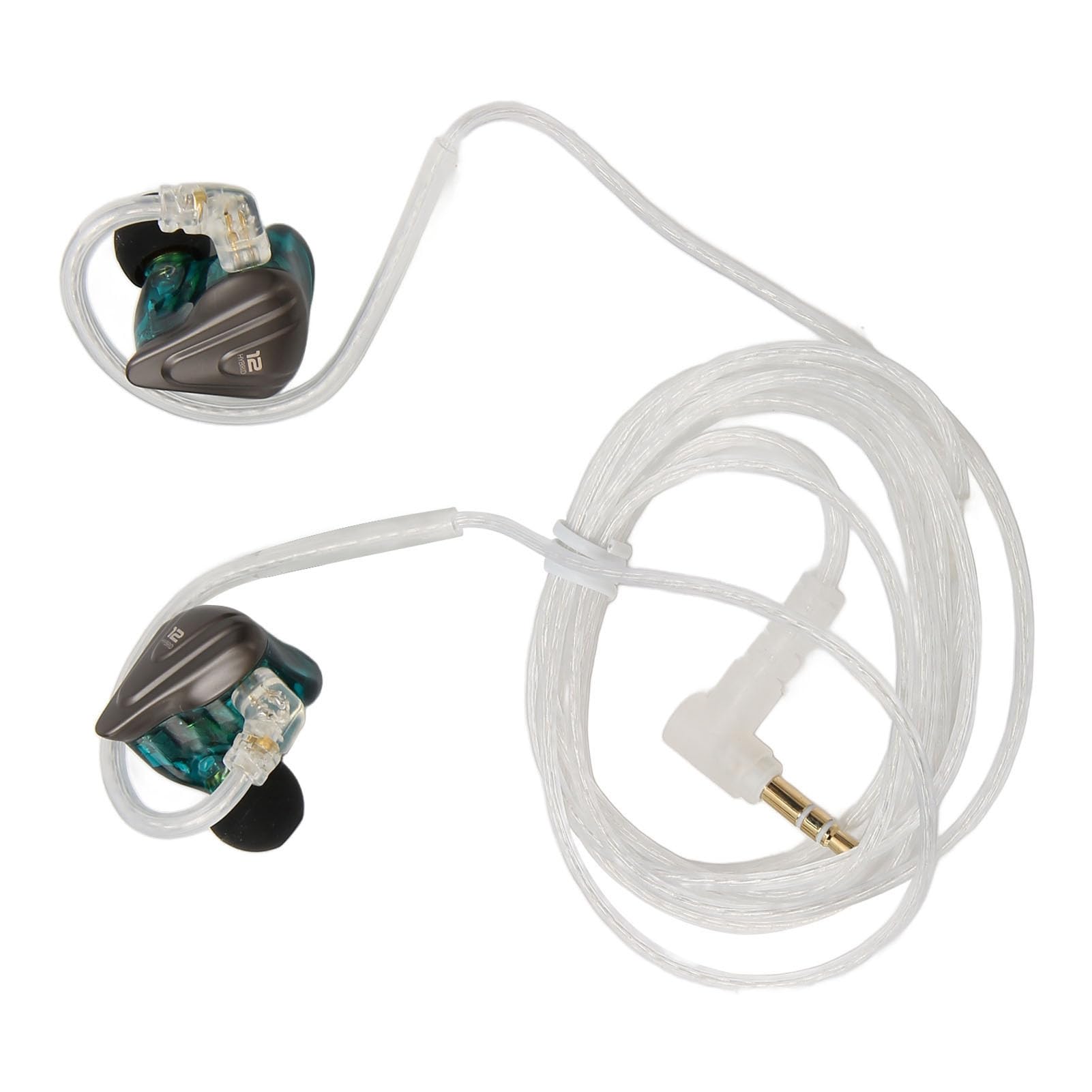lyrlody Kabelgebundene HiFi-Ohrhörer, 5BA 1DD Hybrid-Treiber, 0,75 Mm