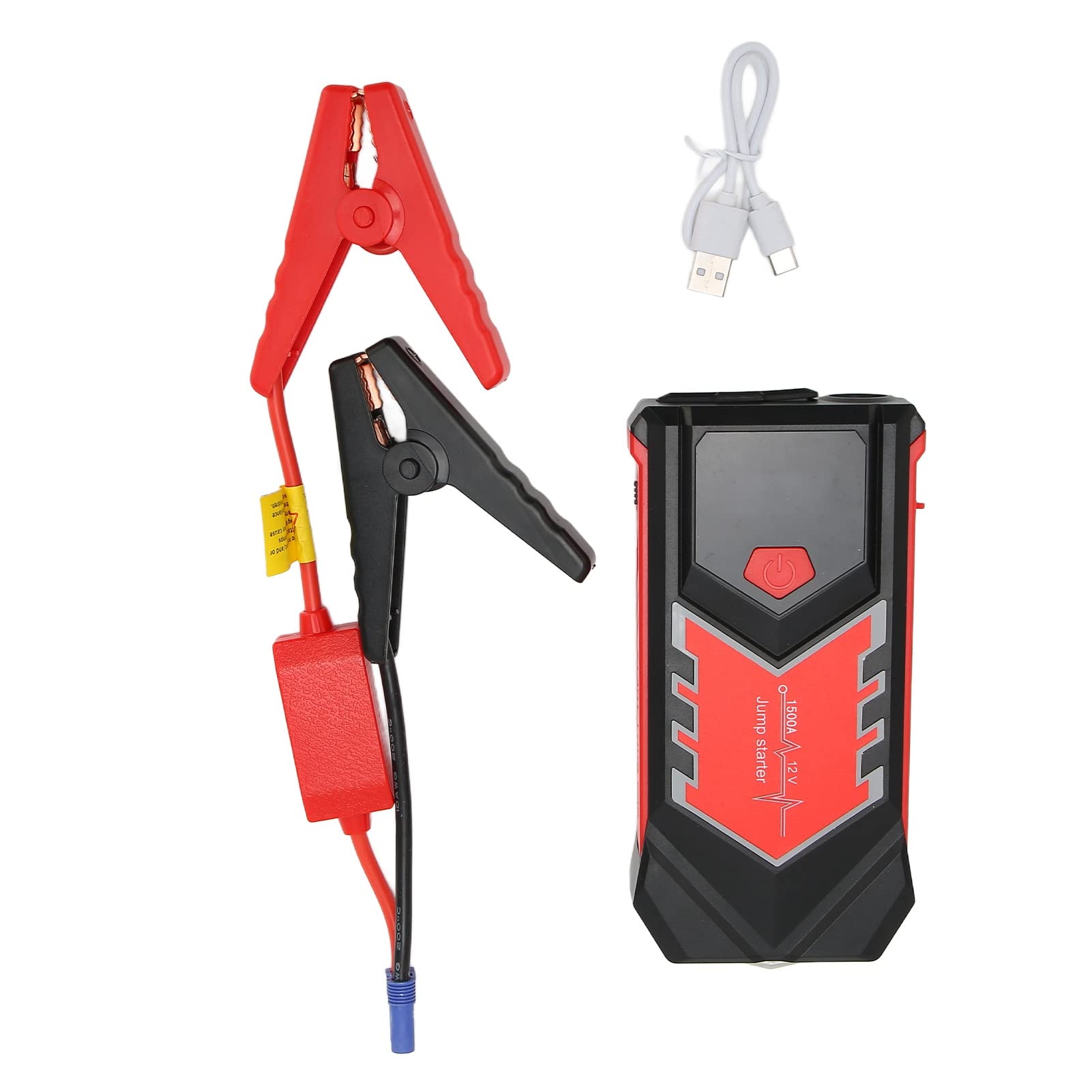 Arrancador de Coche 3000A Potente Arrancador de Emergencia para Todos los Vehículos de 12 V, Portátil y Ligero, Capacidad de 59800 MAh