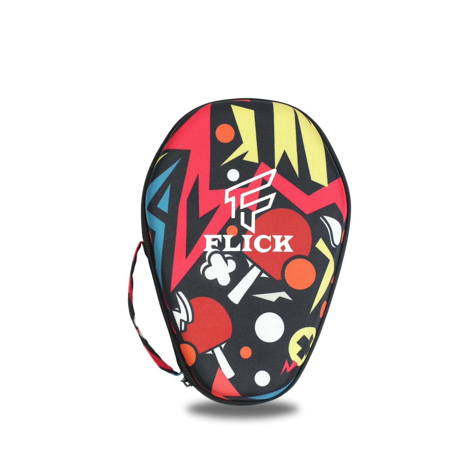 FLICK Fusion Table Tennis Racket Hard Case/Cover - Shockproof Protective EVA-PU Round Case | Stylish & Durable Cover for TT Paddles | Lightweight, Scratch-Resistant Design-image-4