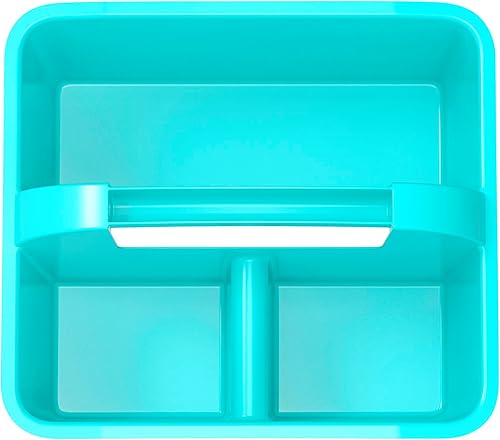 Miniatura 2 de Storex Modern-Series - Organizador pequeño multiusos con asa, color verde azulado, paquete de 6 (01061U06C)