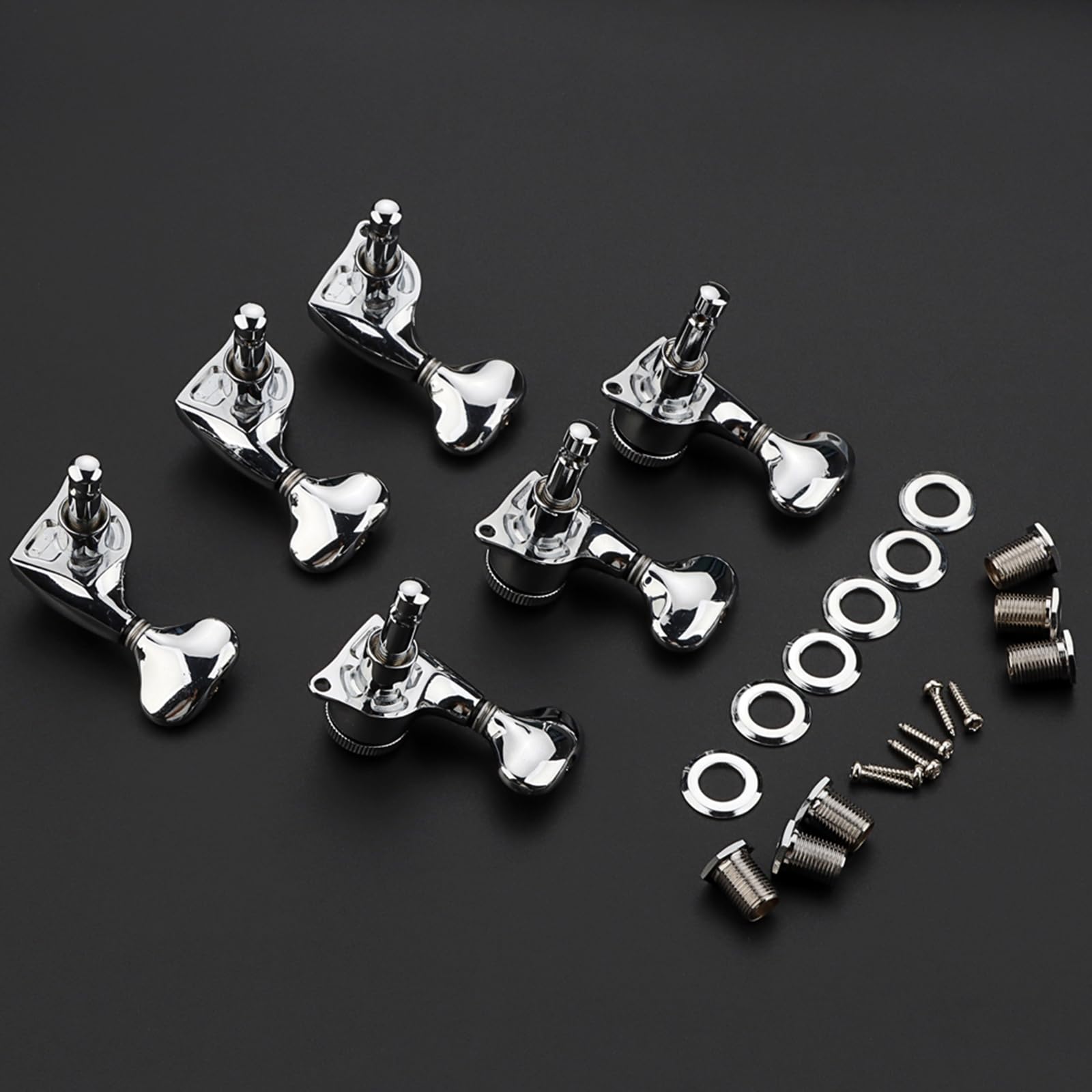 Stimmwirbel für Gitarrensaiten, 3L3R, Metall Gitarren Mechaniken, Metall Mechaniken, Zubehör, Mechaniken Verriegelung, Stimmmaschinen, Stimmgerät Set