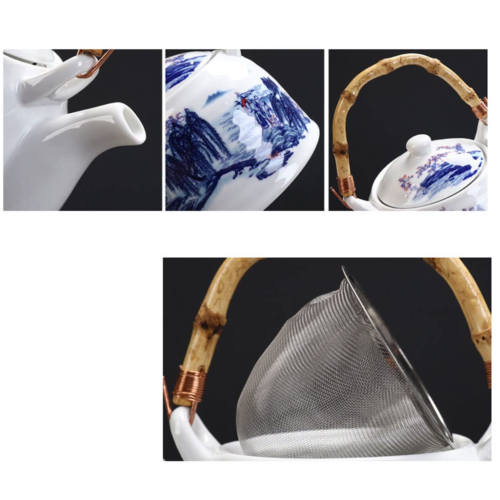 Ciieeo Prachtige Chinese Theepot Decoratieve Keramische Pot Vintage Theepot Voor Huishoudelijk Gebruik