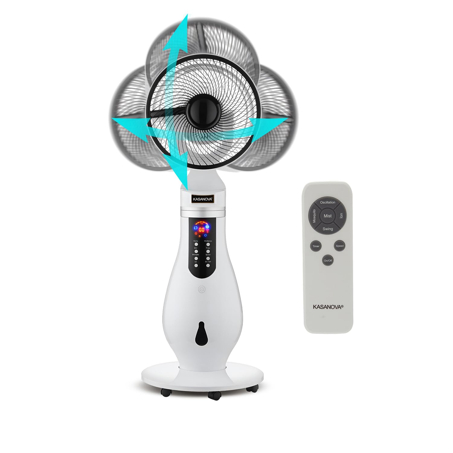 Ventilatore 4 in 1 con oscillazione 3D Combi