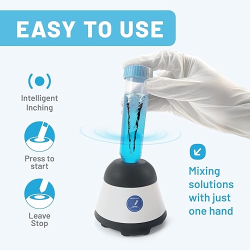 Miniatura 2 de Mezclador Vortex con inicio táctil, mezclador de pintura con velocidad fija 3500 RPM, vórtice para pinturas acrílicas, esmalte de uñas, pigmento,