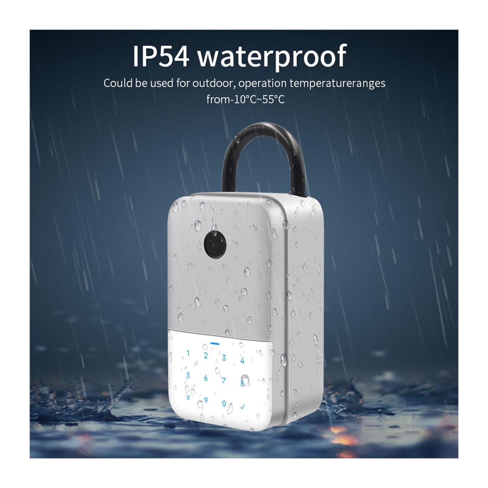 Cassetta di sicurezza, Key Safe TTlock APP Finrprint Digital Box App Accesso remoto Montaggio a parete Combinazione di sicurezza