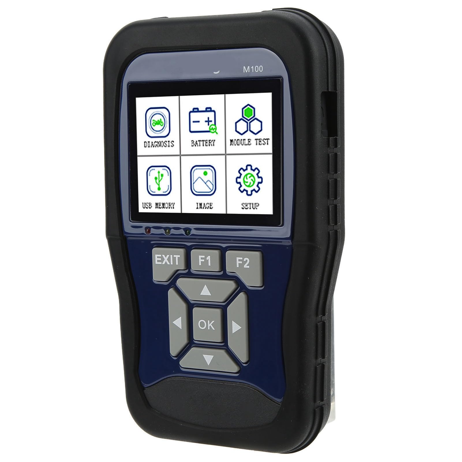Tragbares Motorrad-Diagnosegerät, 3,2-Zoll-OBD-Scanner mit Farbbildschirm und Echtzeitdaten und Fehlercodes für SYM
