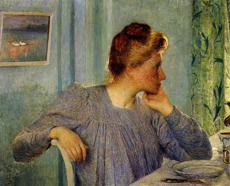Peinture sur Toile Nordique Portrait De Madame Claus par Emile Claus 60x90