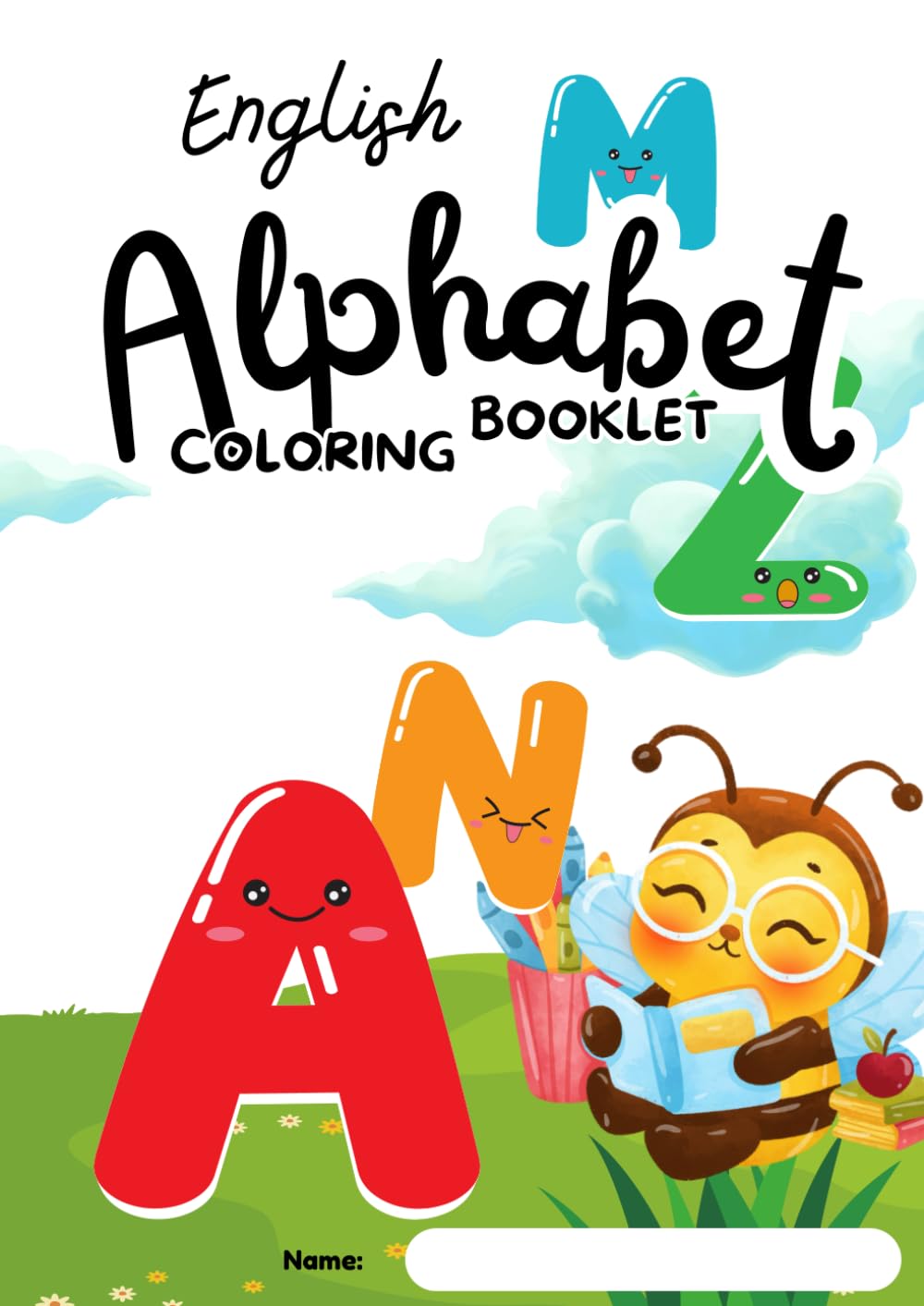 Alphabet: English Alphabet colouring book