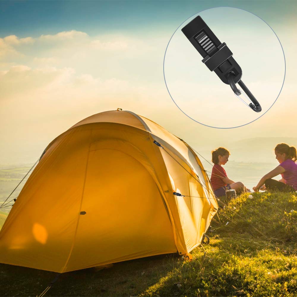 WYRGQIQN 24 Pièces Clip De Bâche Tente, Réglable Tente Bâche Clip, Pince Pour Bache, Auvent, Bâche, Camping En Plein Air, Auvent De Caravane