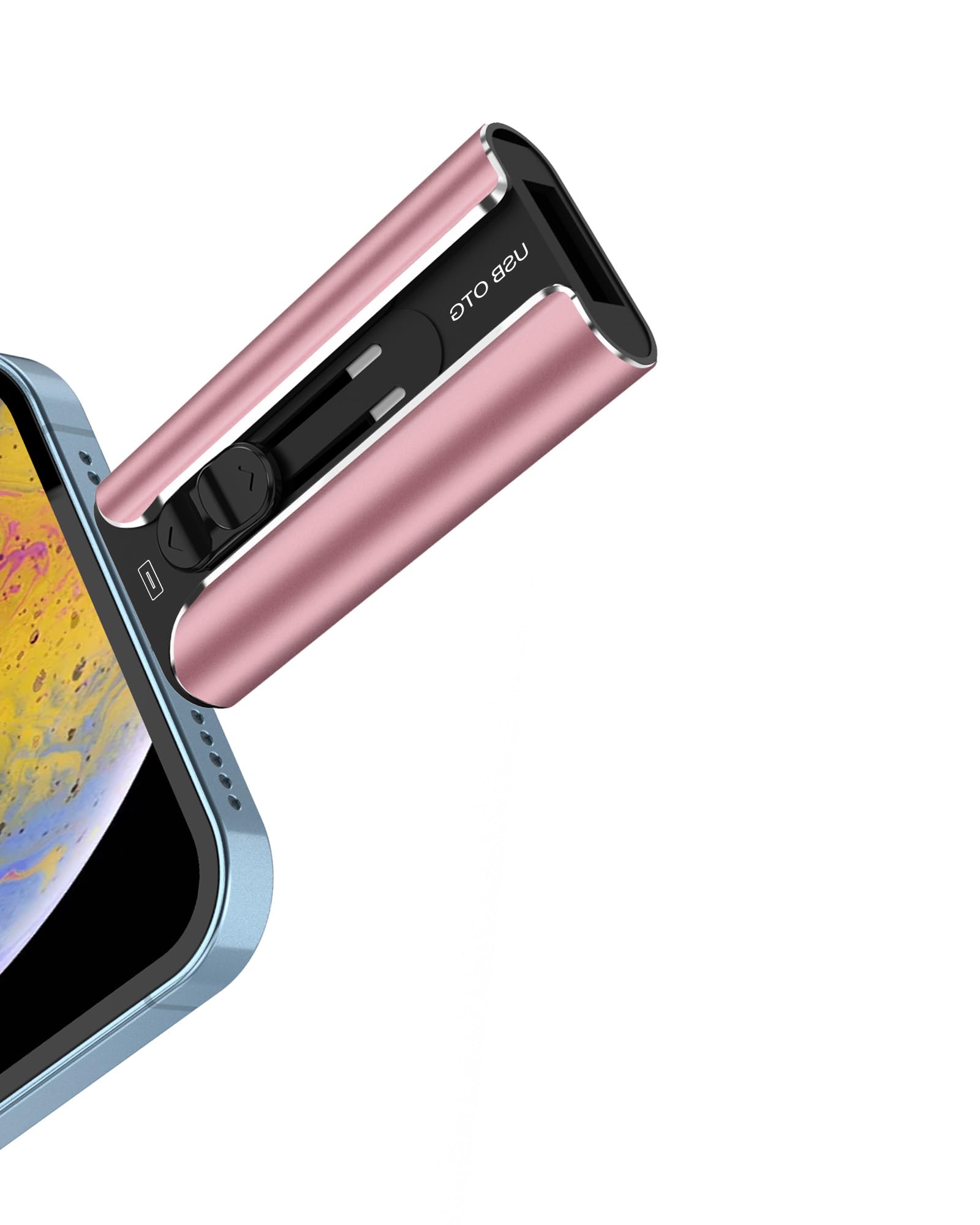 TRYVATUSB Stick for Phone 128GB, 4 in 1 Flash Drive for Android/Tablet/Computer/PC, High-Capacity Thumb Drive Versatile Memory Sticks - Seamless Data Transfer, Pink