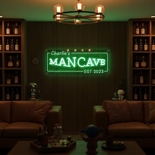 Miniatura 8 de Personalized Custom Bar Neon Sign, Dimmable Adjustable LED Light Up Name Sign for Home Bar, Man Cave, Pub or Bistro Wall Decor, Retro Customizable