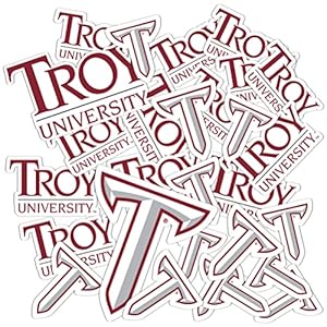 Troy University Sticker Trojans Stickers Vinyl Decals Laptop Water Bottle Car Scrapbook T1 (Type 1-1)