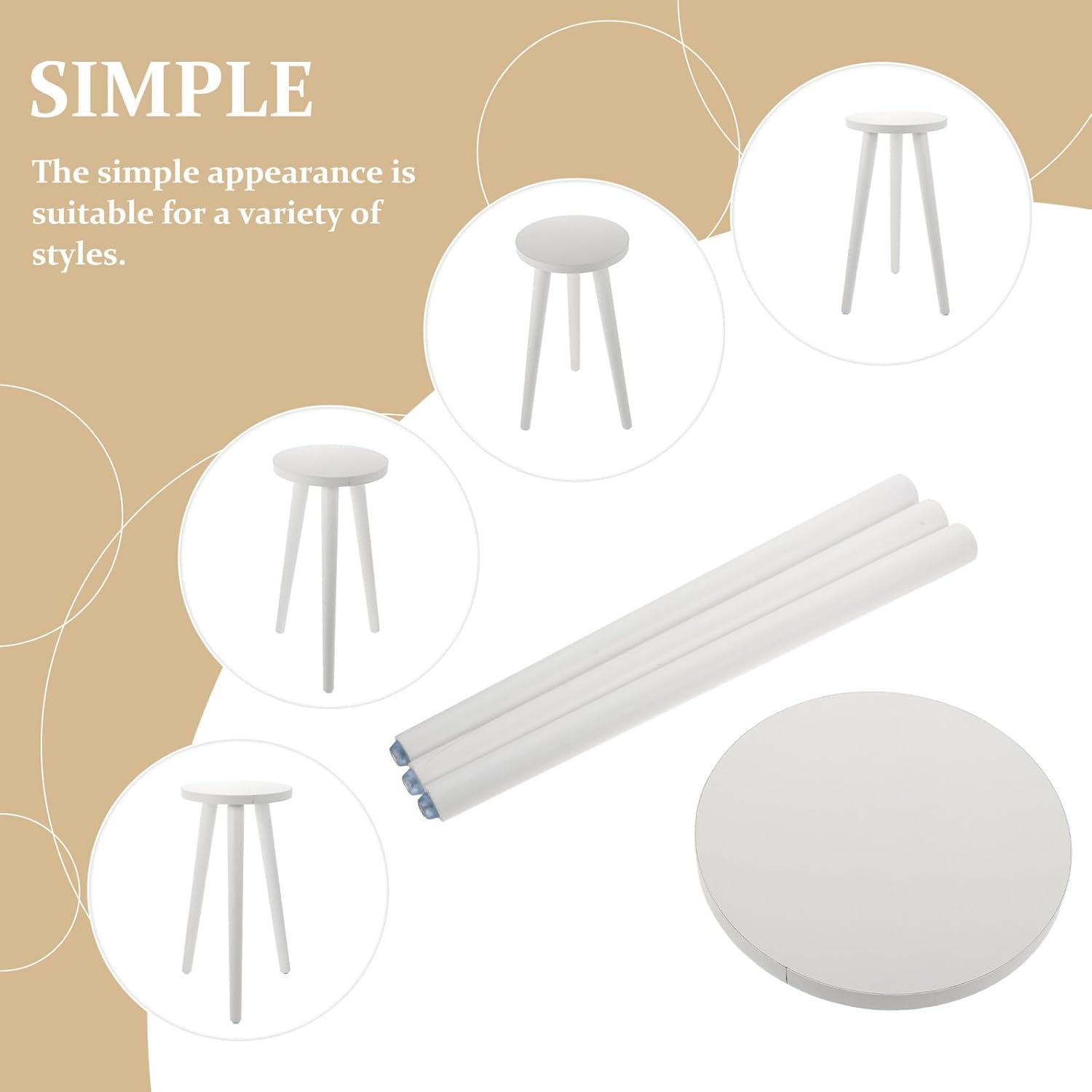 Solid Wood Plant Stand for Indoor and Balcony Use Stable Flower Pot Holder Height Wooden Flower Display Rack for Small Pots and Garden Decor