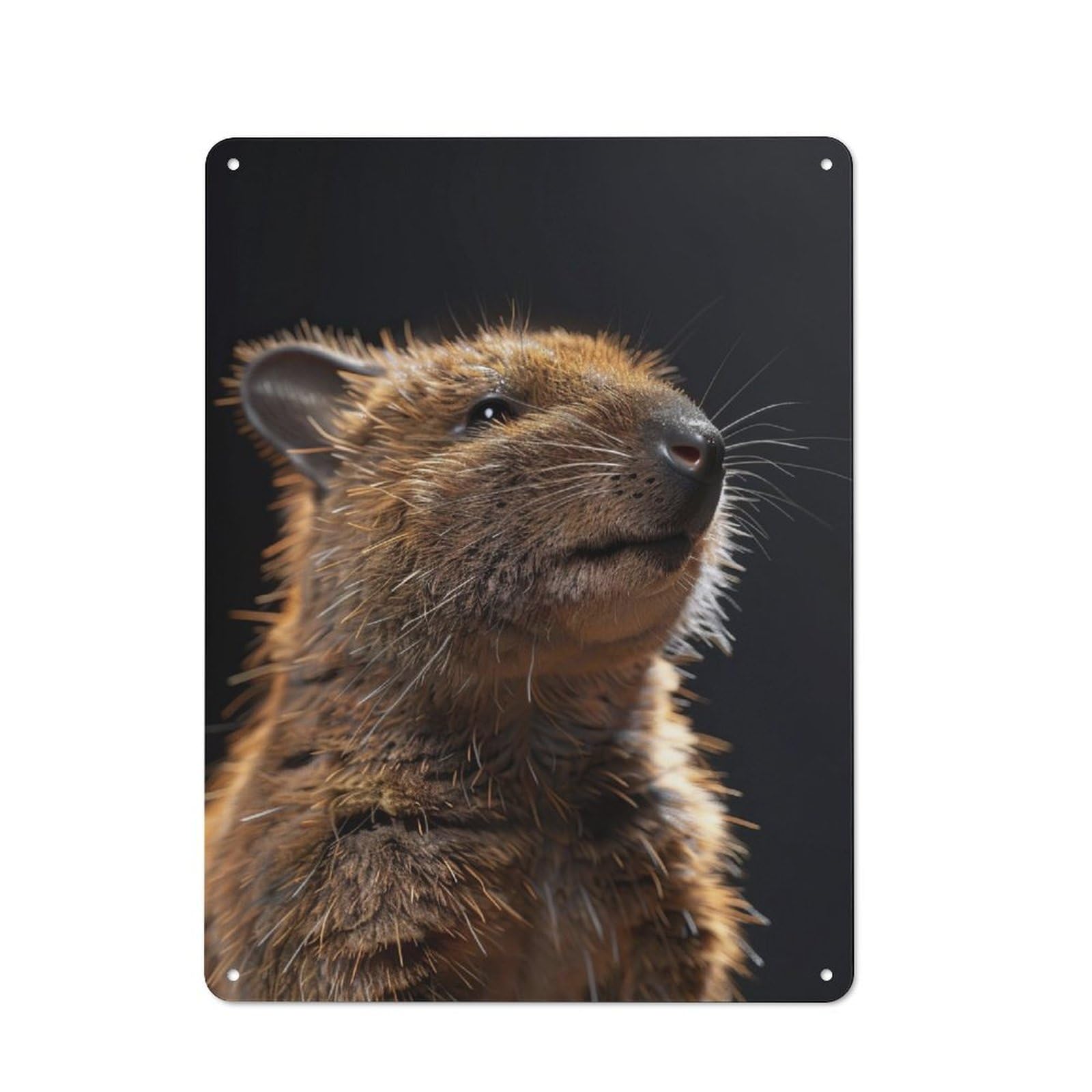 Junmoney Quokka Vintage Metal Sign With Design 40X30cm, Rustic Bar Wall Plaque For Bar, Kitchen, Garage Or Games Room