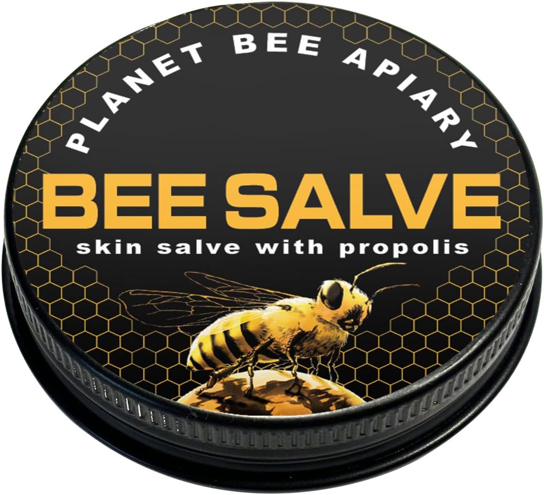 Salve, Skin Care, Healing Balm, Dry Skin Salve with Beeswax and Propolis, Skin Repair, Moisturizer, All Natural, Planet Bee Apiary BEE SALVE (Original, 2oz)