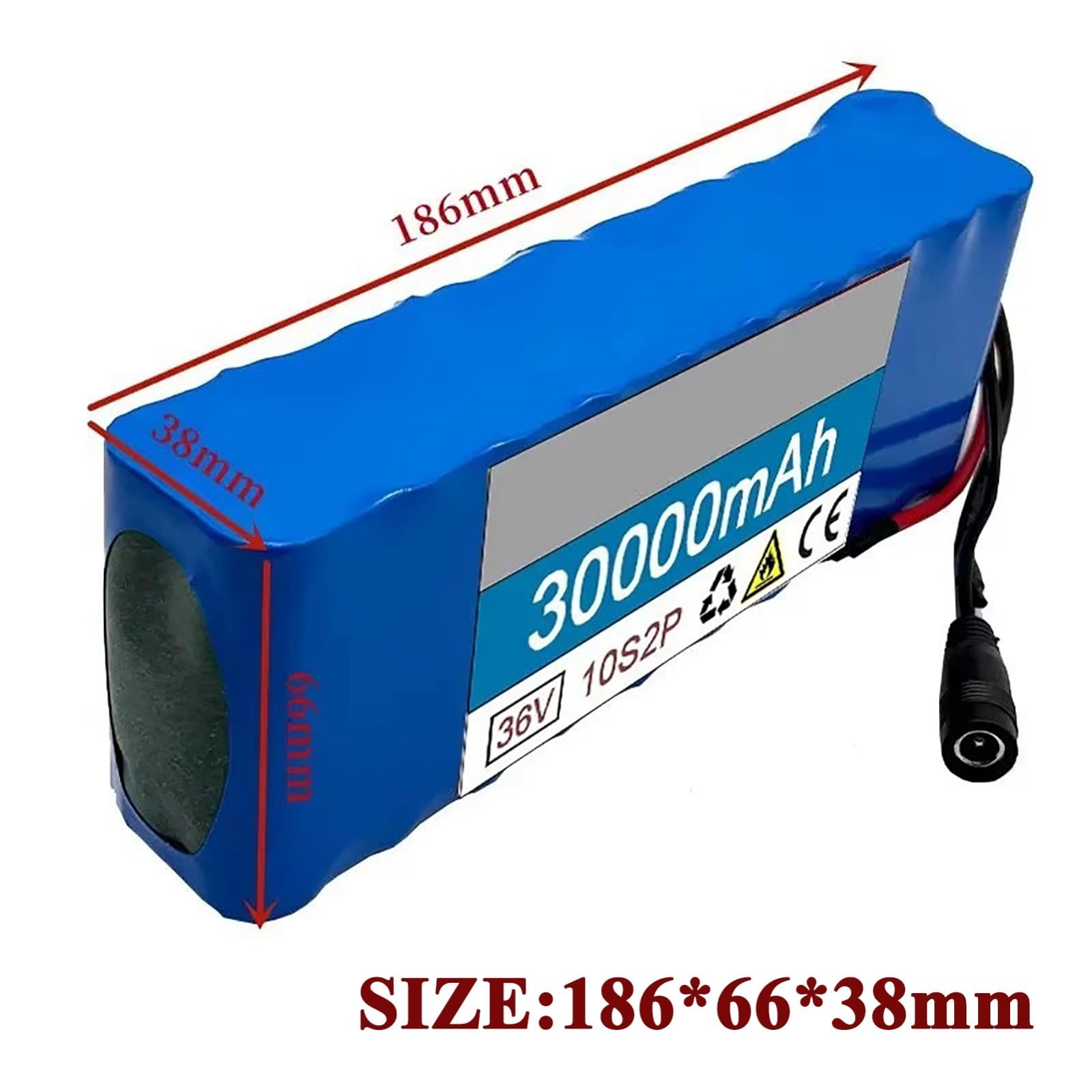 Akumulator litowo-jonowy 36 V 30 Ah do rowerów elektrycznych, akumulator 36 V z ładowarką i BMS, kompatybilny z skuterami elektrycznymi i gokartem.