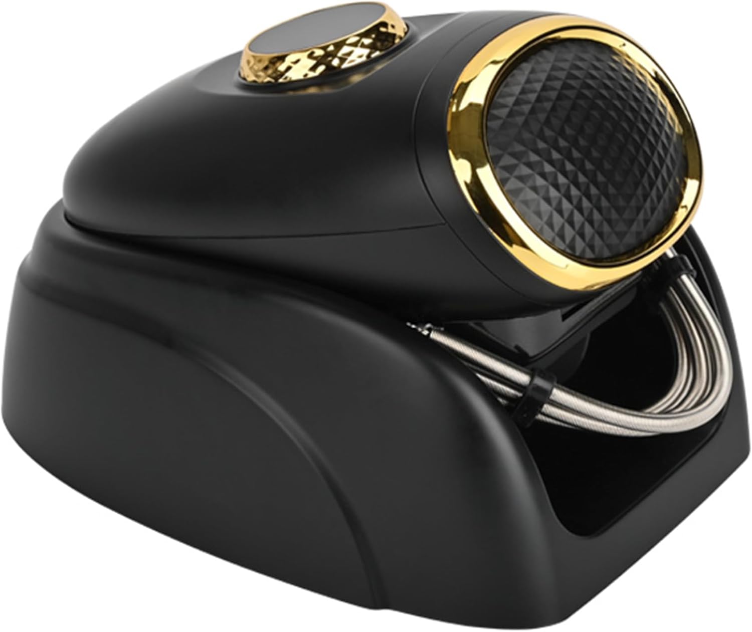 WMARK Cordless Handheld Barber Massager - Head/Scalp, Face, Pre-Shampoo & Post-Cut Relaxation, Brushless Motor, Infinitely Variable Speed & Large LED Display, Flexible Coil Straps, NG-M2 - Image 6