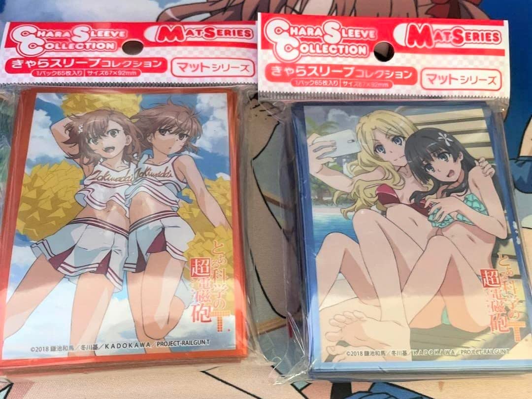 Amazon.co.jp: とある科学の超電磁砲 御坂美琴&妹達 フレンダ&佐天涙子 きゃら スリーブ コレクション 2点セット : ホビー