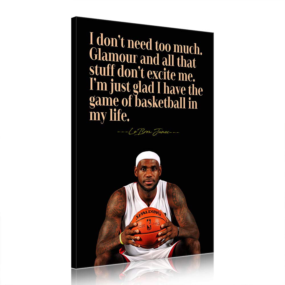 Peinture Lebron James affiche basket-ball étoiles art mural salon