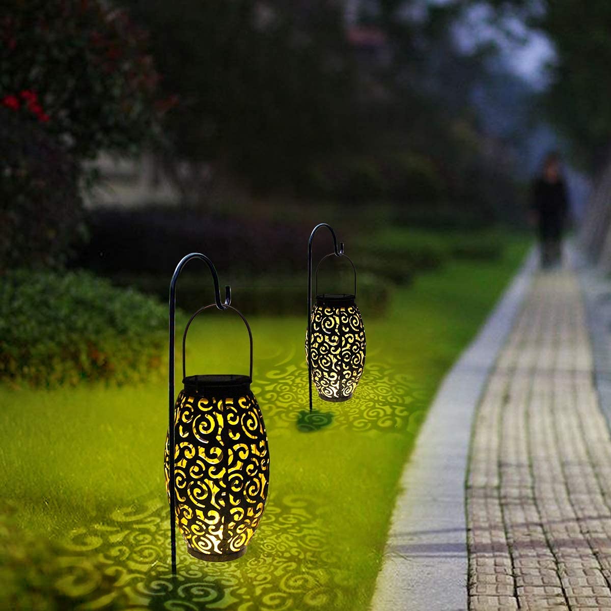 Lampa solarna ogród wodoodporna zewnętrzna wisząca latarnia cylindryczna lampka nocna drzewo lampiony energia słoneczna dekoracja domu lampa ogród