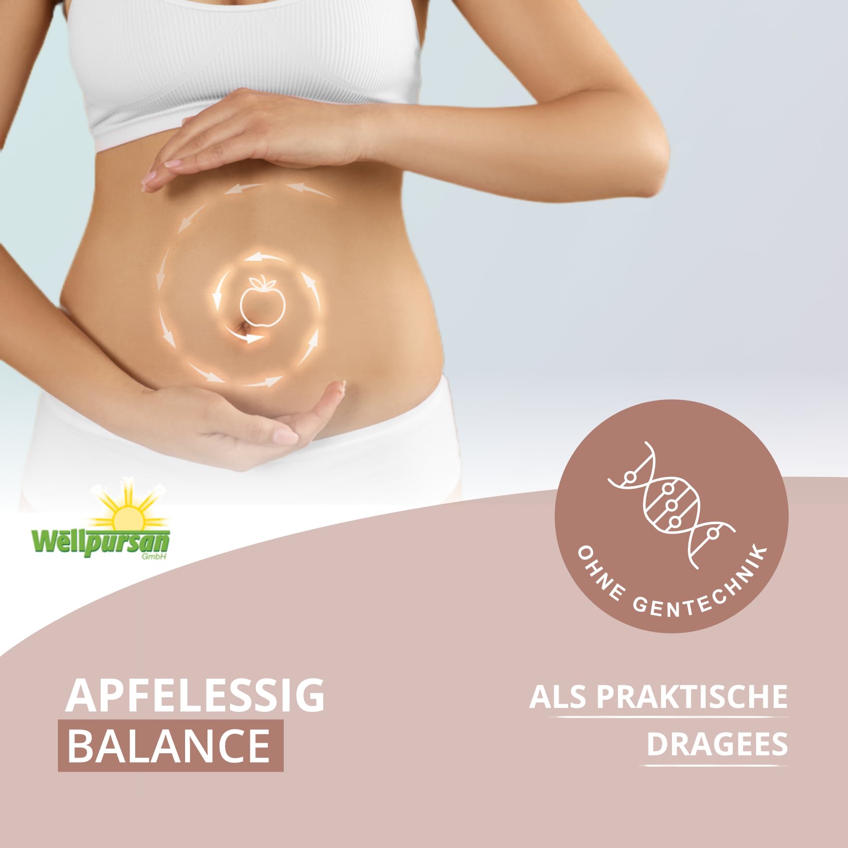 Wellpursan Apfelessig Balance Gummidrops 1.000 mg, 120 Kaudragees