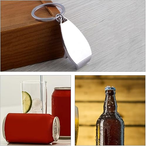Miniatura 6 de 2 llaveros para abrebotellas, pequeño abrebotellas de cerveza, mini llavero para uso diario y decoración de llavero, cerveza, jardín, bar, pub en