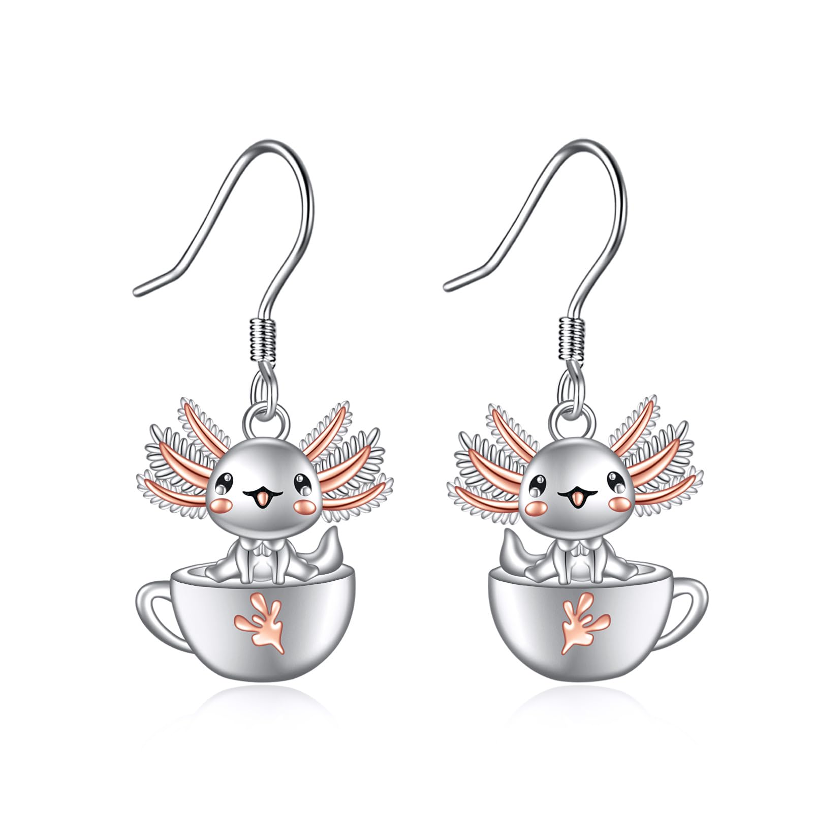 Vadmans Graziosi orecchini a perno in argento Sterling con koala, gatto