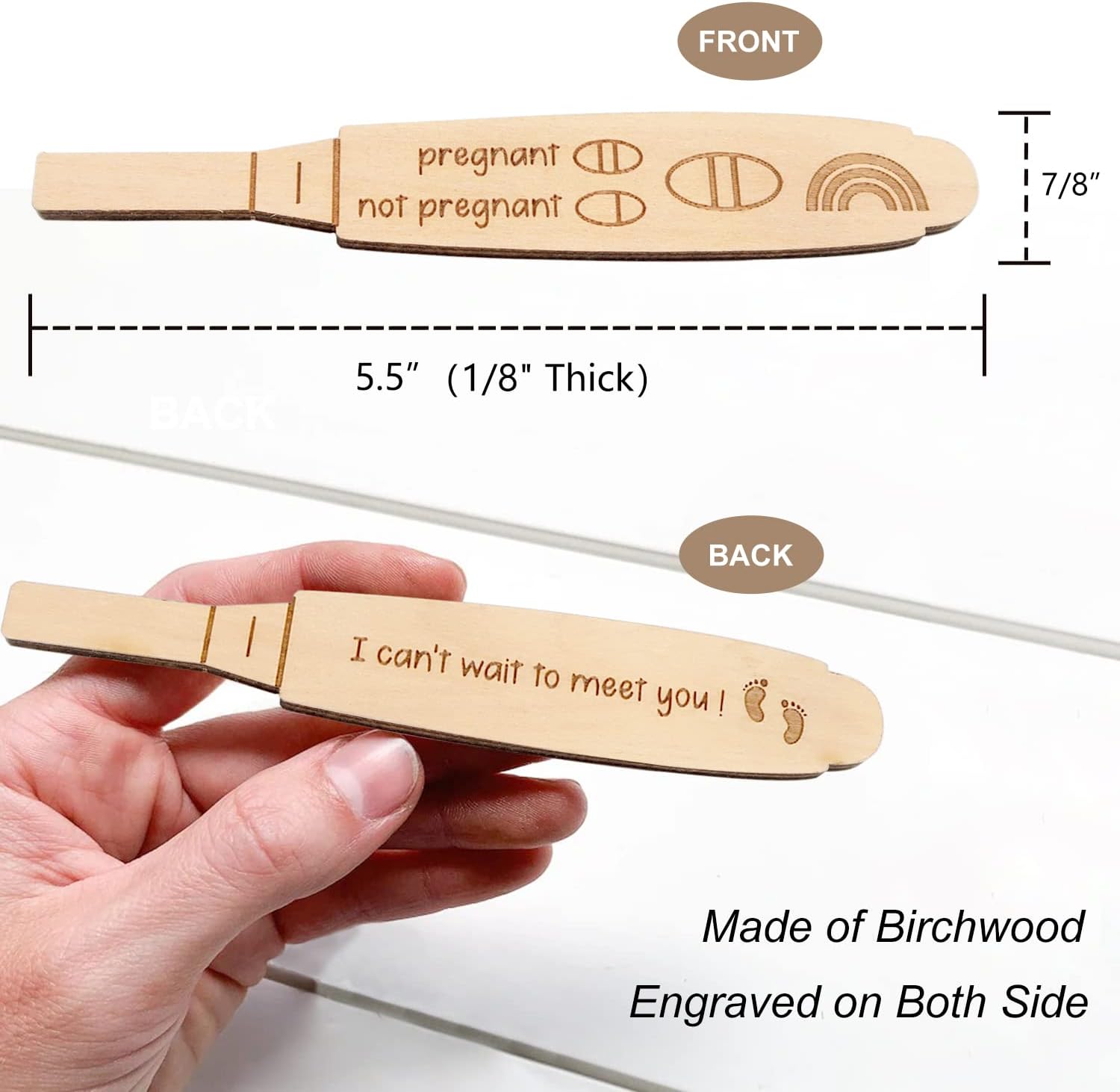 Surprise Announcement Gift Box for Grandparents, Dad, Family - Baby Coming Soon Wooden Box With Onesie, Slippers, Reveal Card - Image 2