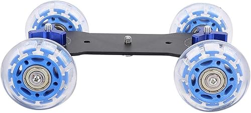 Miniatura 7 de Nikou Rueda de rodillos para cámara, carril de carga de 22.0 lbs, deslizador de pista de escritorio, para DSLR, patinador, tiro de bajo nivel