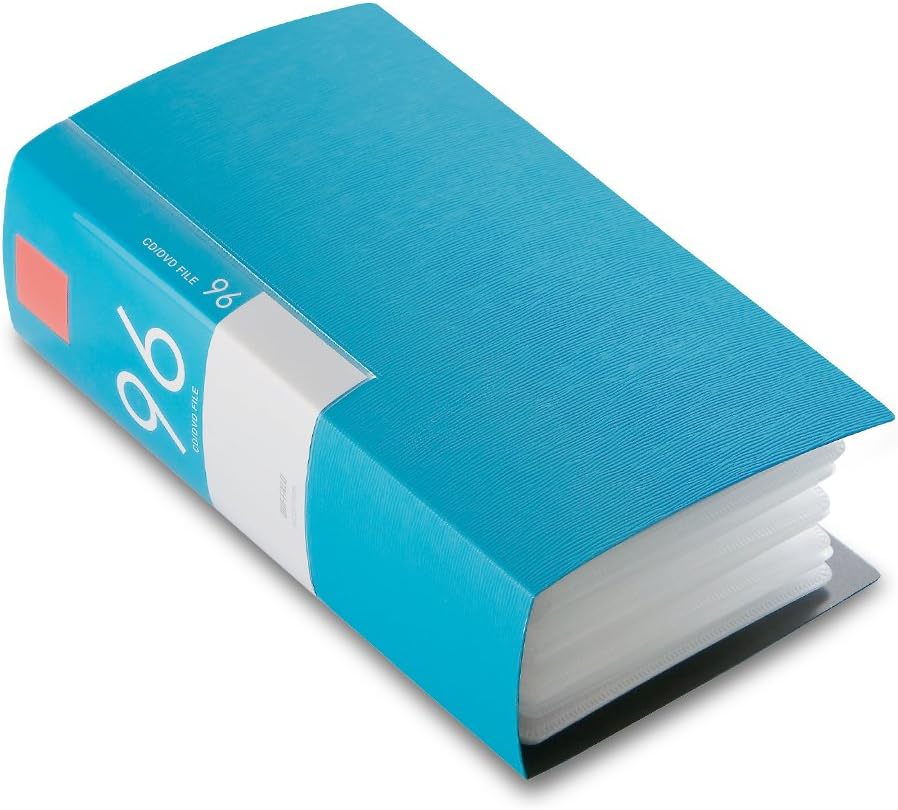 バッファロー Buffalo BSCD01F96BL CD & DVD File Case, Book Type, Holds 96 Sheets, Blue