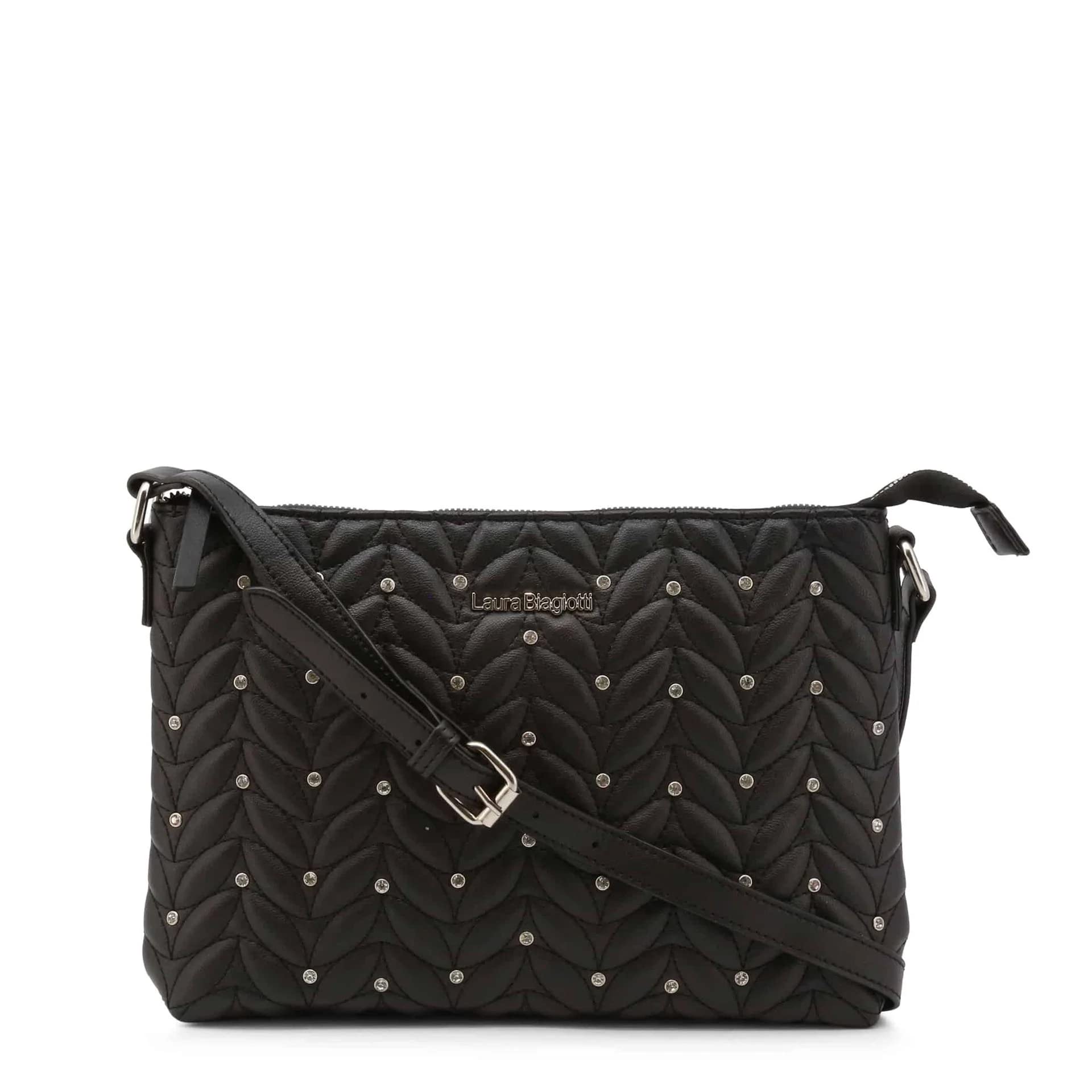 Sac bandoulière Laura Biagiotti Bennie maroquinerie noire