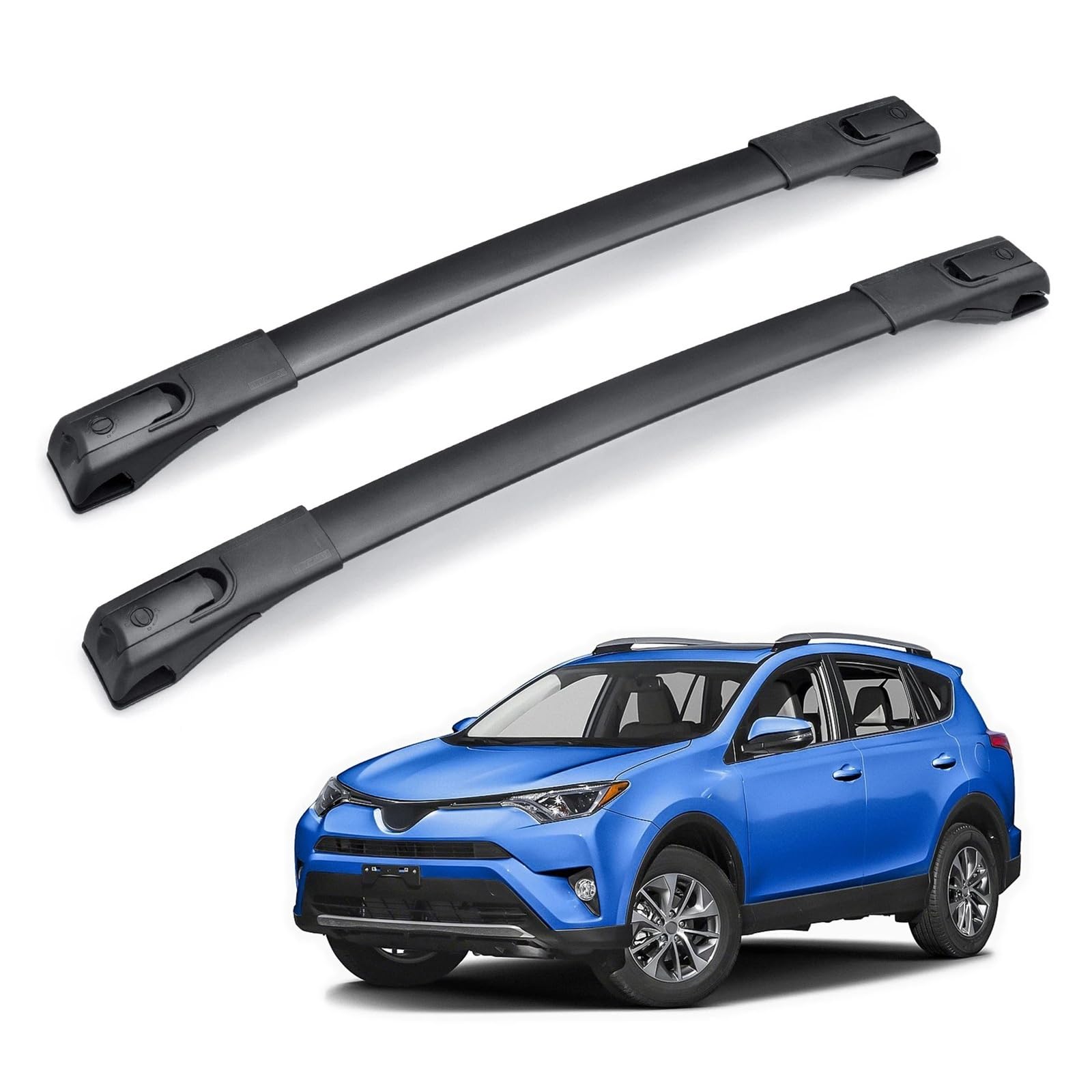 Bagażnik dachowy do Toyoty do RAV4 2013-2018, 1 para szyn ze stopu aluminium, do bagażników, bagażników szynowych