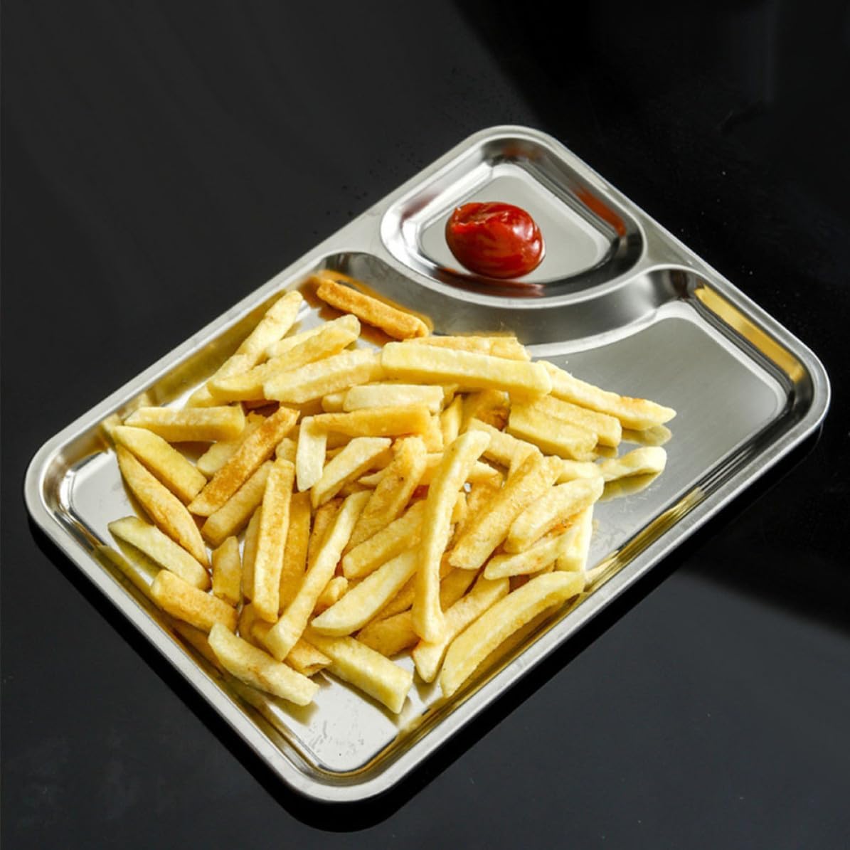2 Piece Stainless Steel Dumpling Dish Set, Lightweight and Easy