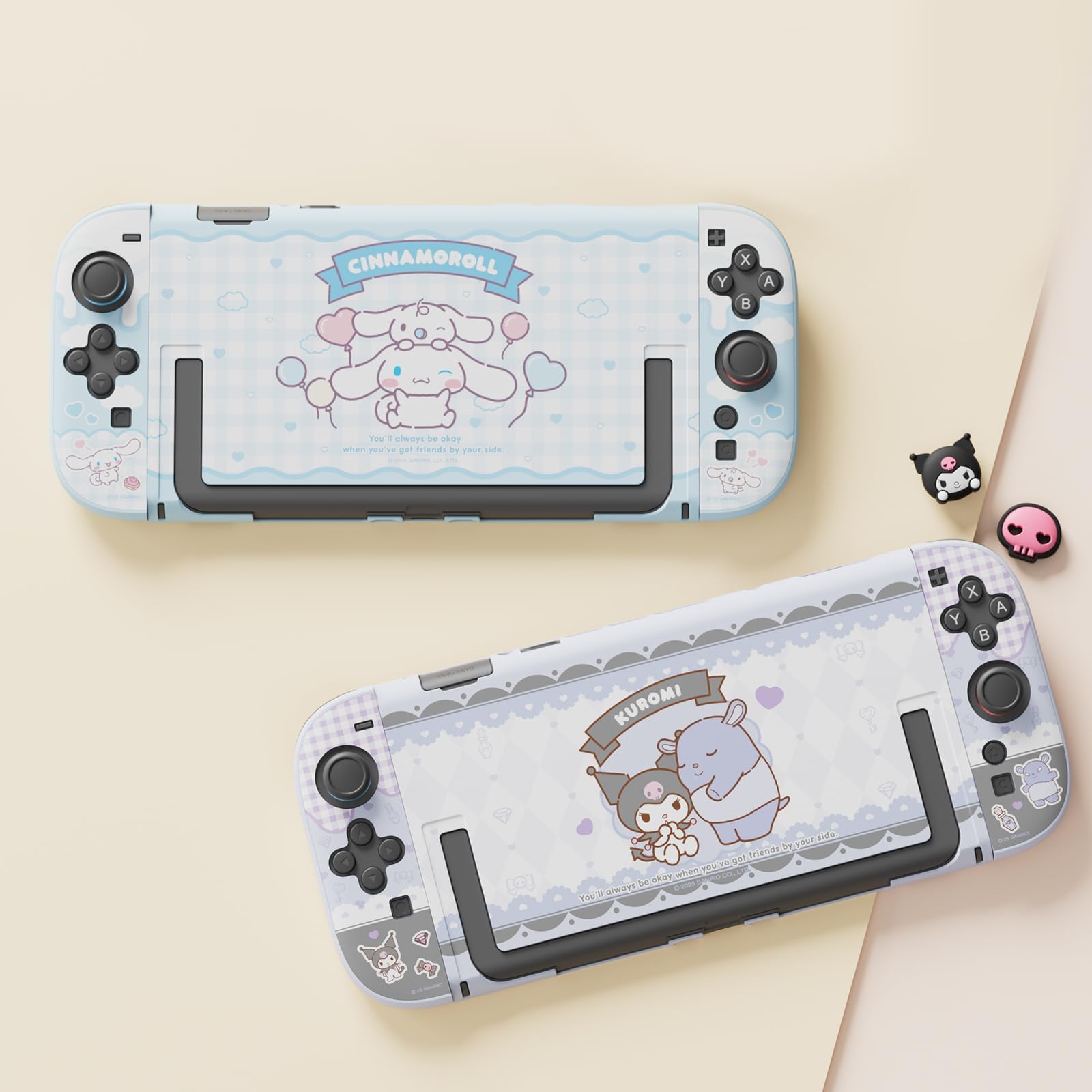 Kuitmor Coque de Protection pour Switch 2, Housse Personnalisée avec Motifs Kawaii, Anti-Rayures, Protection Accessoire de Switch 2 Console (Cinnamoroll Bleu)
