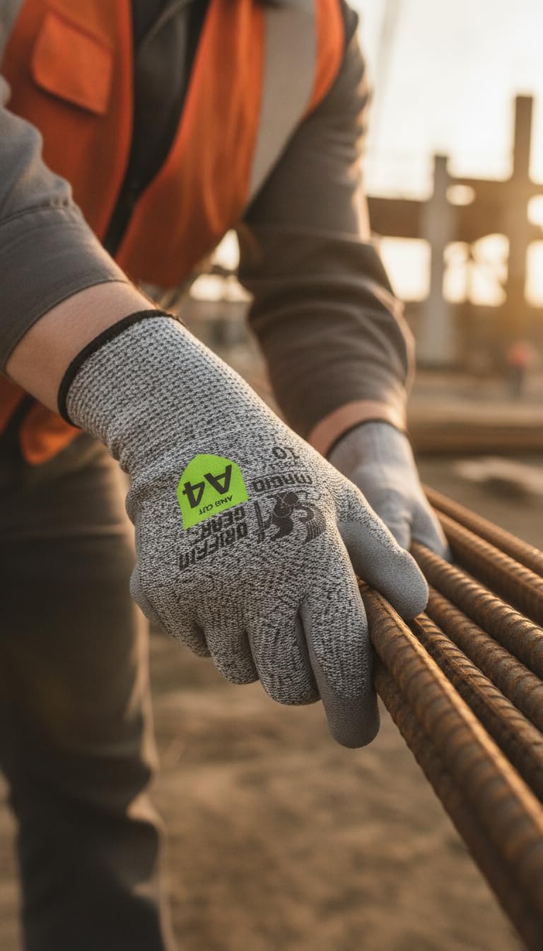 MAGID GPD45 GPD45 GPD4529 12 paires de gants de travail résistants aux coupures en polyuréthane et nitrile 9/L