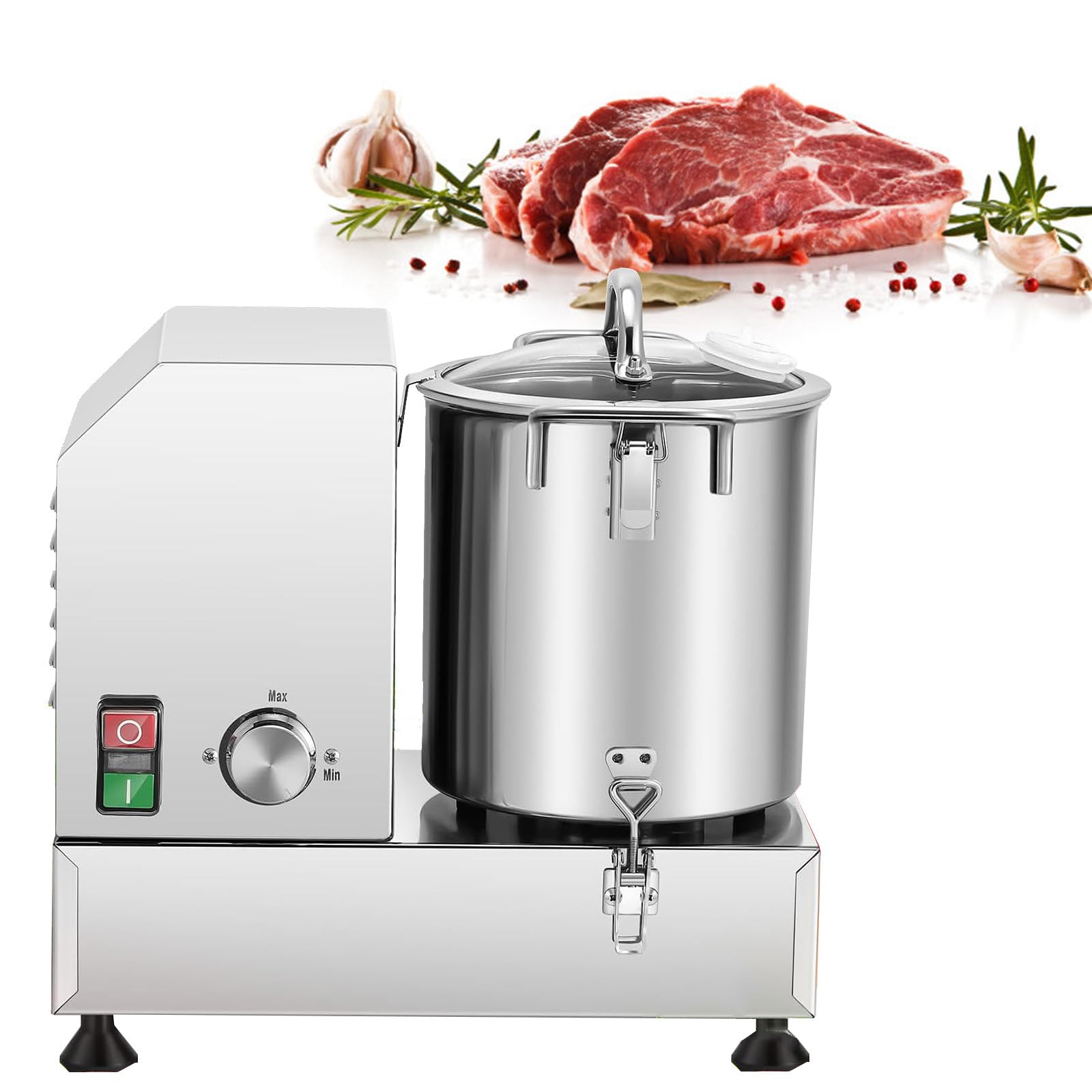 AYCDL Commercial Meat Vegetable Food Processor, Grater Shredder Food Processor,Stainless Steel Electric Vegetable Blender Cutters