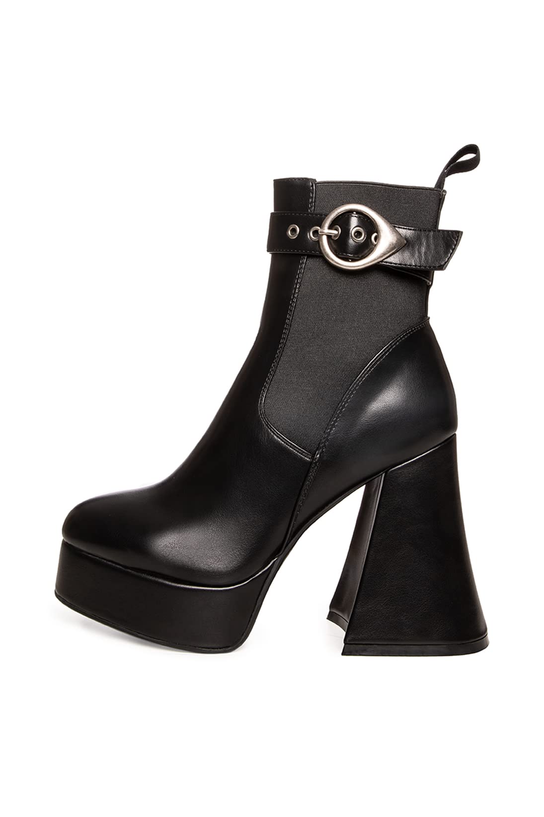 LAMODA Women's Infidelity Ankle Boot, Black PU, 5 UK