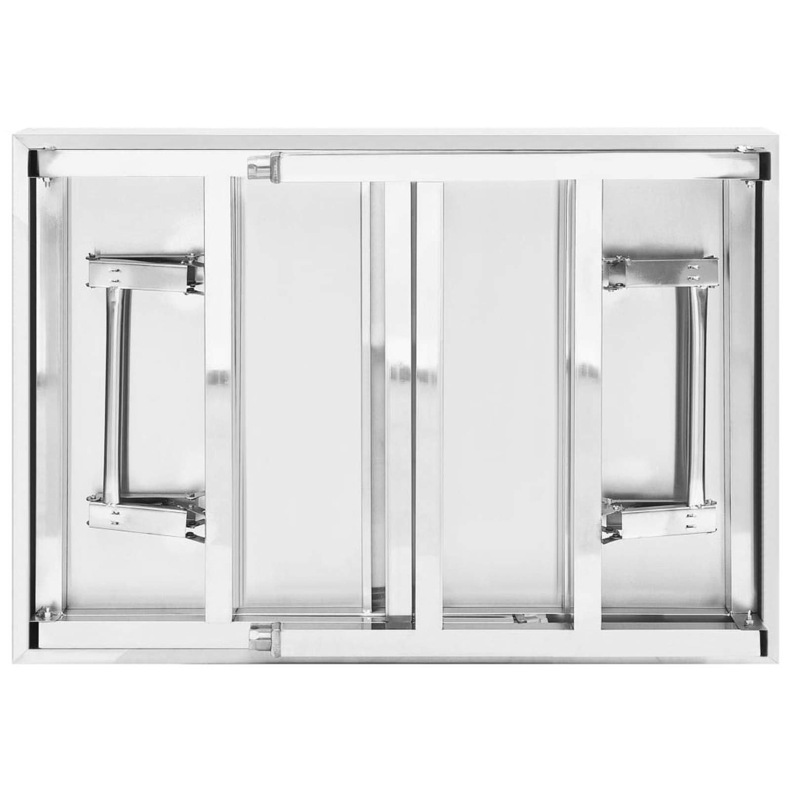 Mesa de trabajo plegable de acero inoxidable de 85 x 60 x 80 cm, mesa de catering resistente para preparación de alimentos, banco de trabajo de grado comercial con contador de preparación T O P