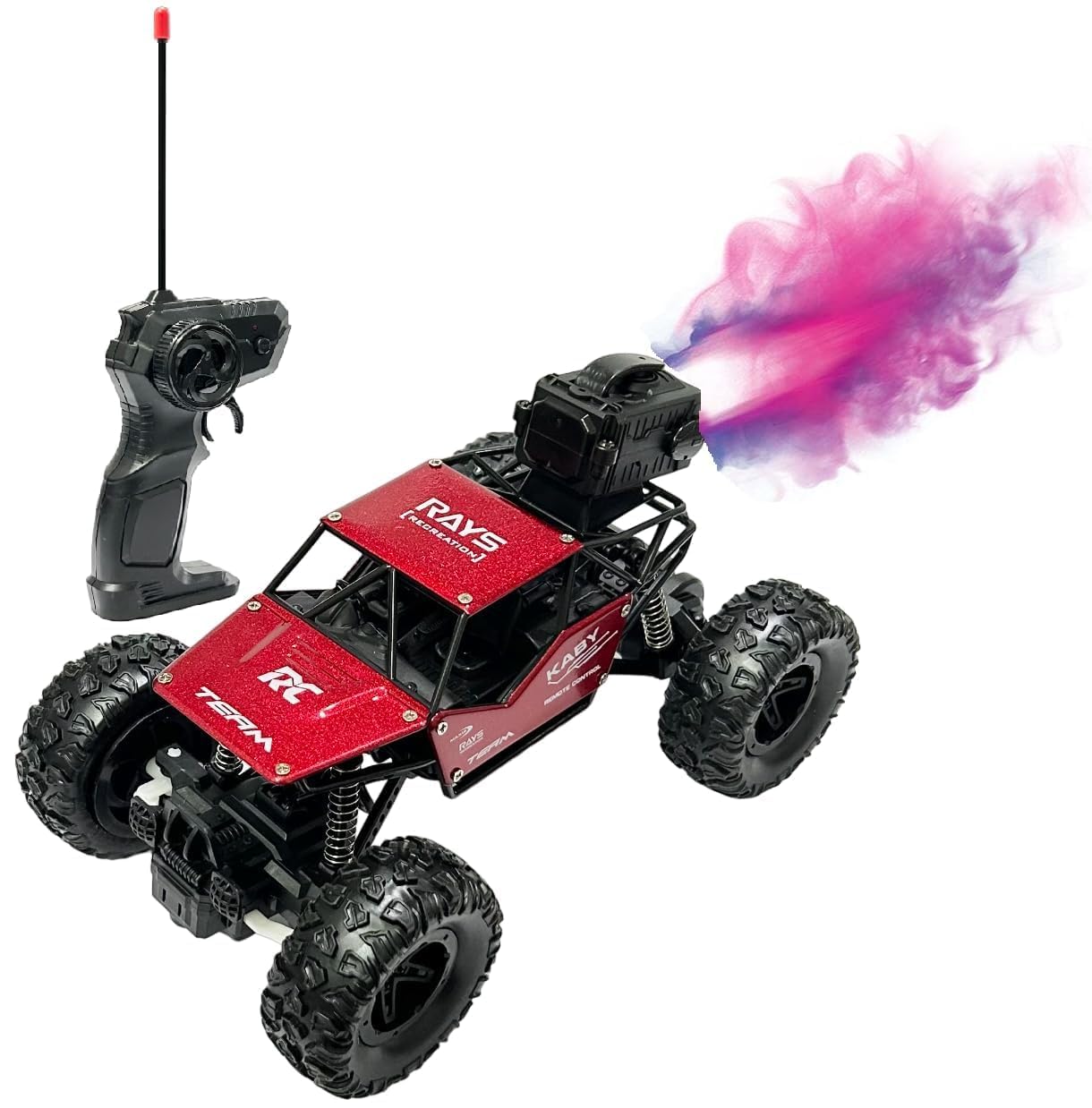Kiti Kits 1:18 Scale 27MHZ Monster RC Truck | 4x4 Off Road 4WD Spray Booster RC Stunt Car | Rock Crawler High Speed Racing Car for Boys (B0D1VWCDJ7) Amazon Price History, Amazon Price Tracker