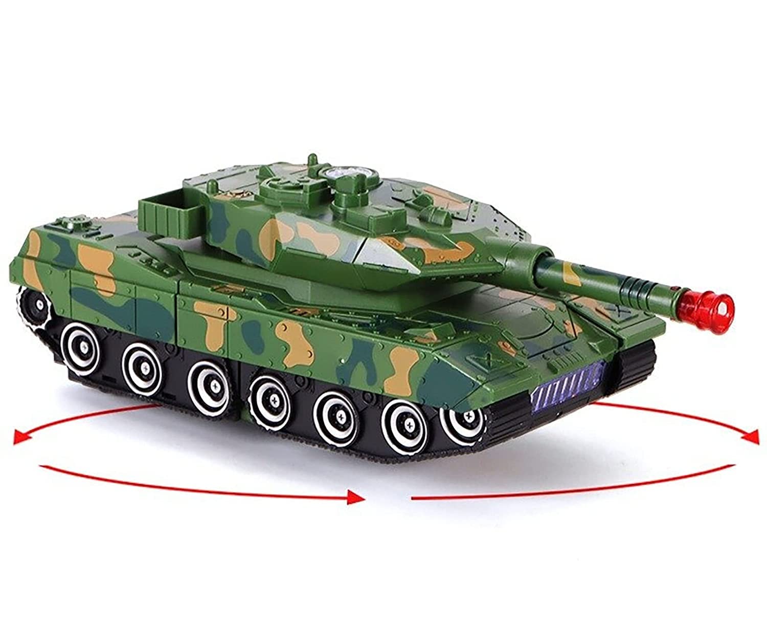 E-ROYAL SHOP Kid Deformation Combat Tank Robot Toy With Light, Music And Bump Function Robot Tank - Image 5 thumbnail