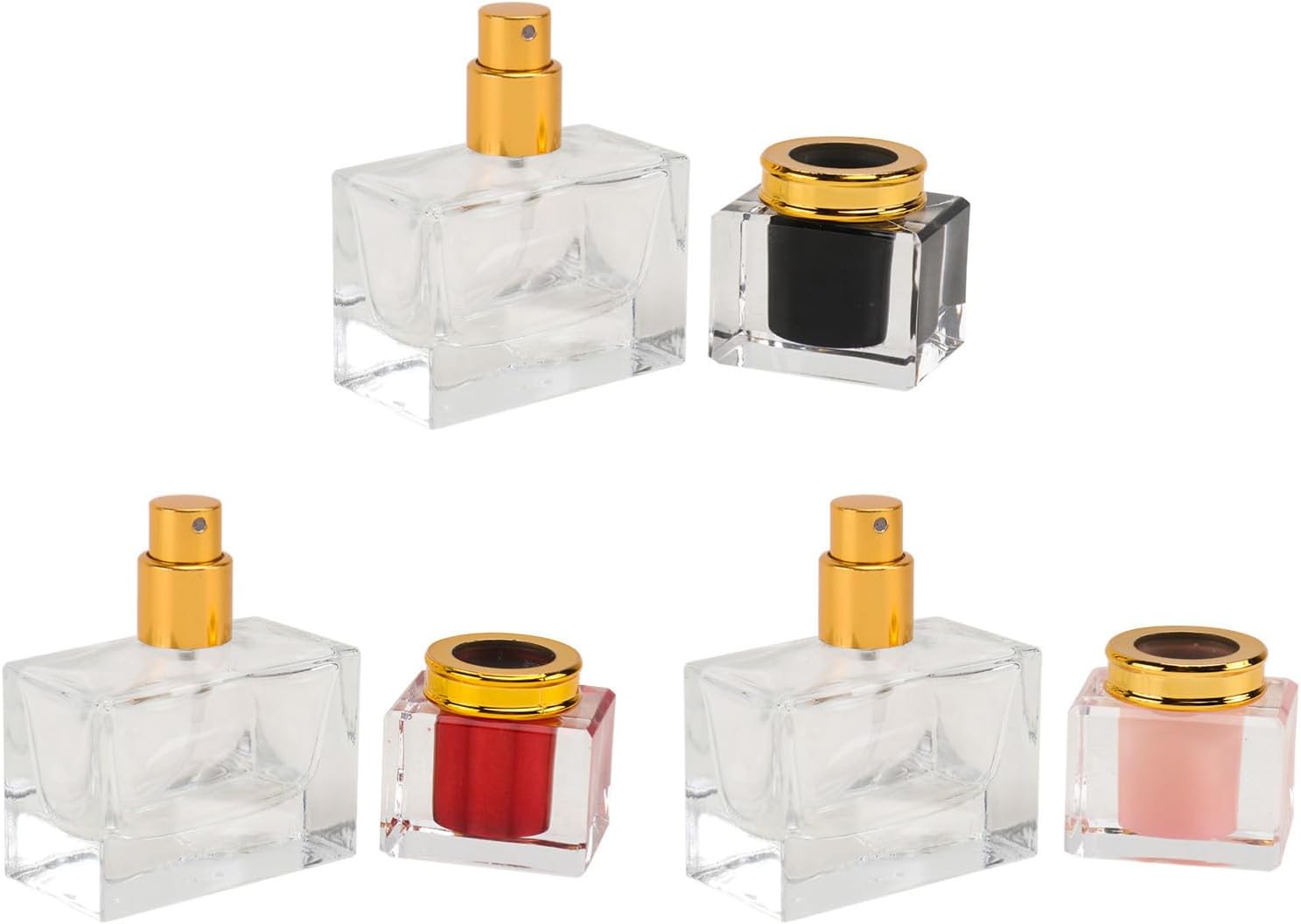 Mipcase 3pcs Ml Glass Perfume Sprayer Bottle for Refilling and Spraying
