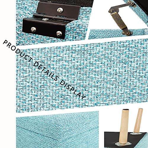 Banc de rangement pour canapé-lit beige : idéal en bout de lit cosy