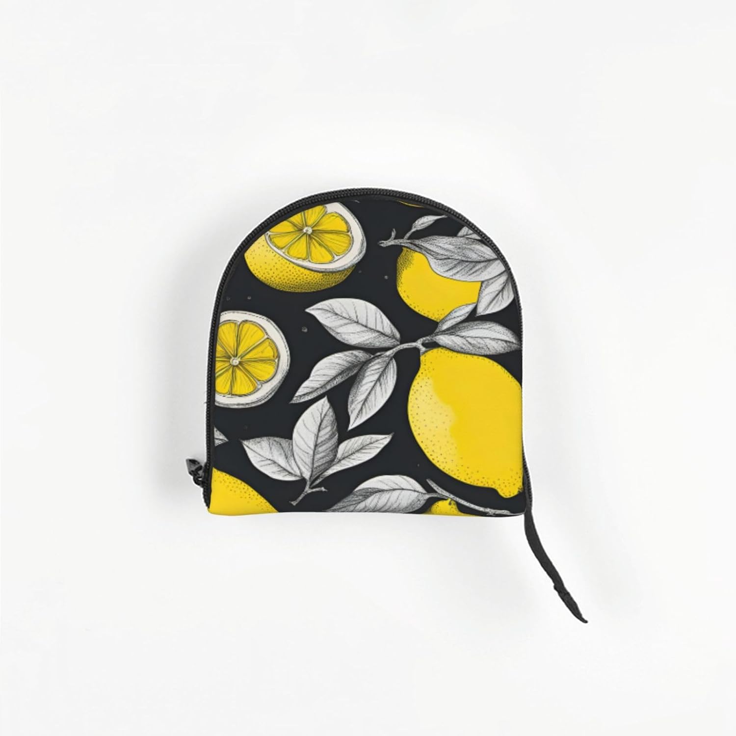 Lemon Fruit Pattern Print Portable Foldable Shoulder Bag for Travel,with Collar Hook and Handle Pad,Cute Stylish Design