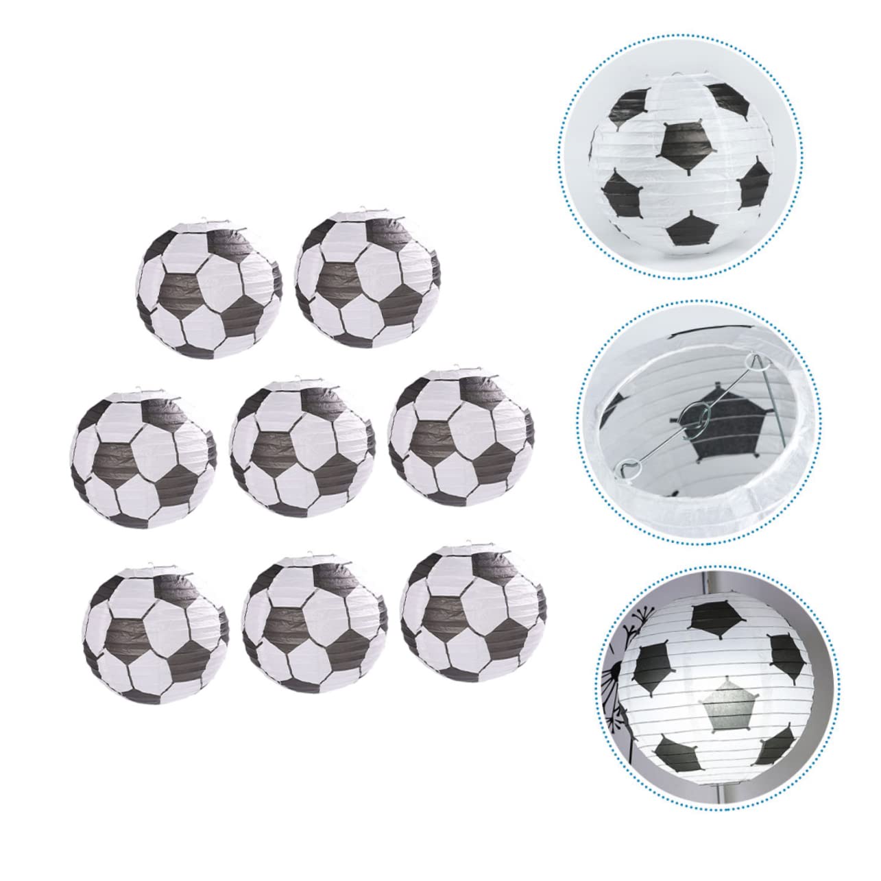 Gatuida 2 Set Carta Forma Pallone Da Calcio Decorazioni Per Sportive Per Compleanni E Cerimonie 8 Pezzi*2