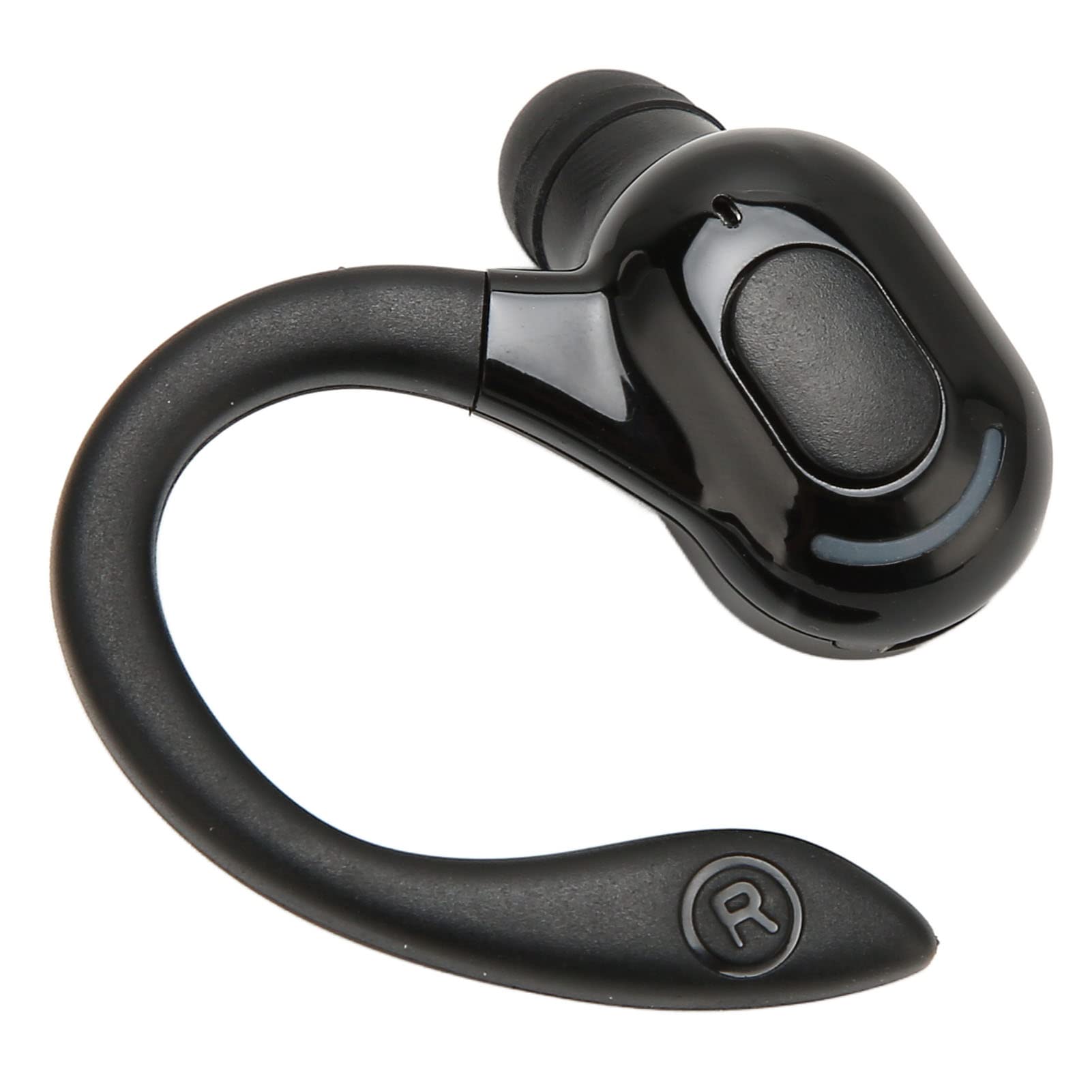 Akozon Auricolare Singolo Orecchio Wireless Nero, IPX4 Impermeabile, Suono Stereo HD, Ricarica USB, Forma Ergonomica, Design Professionale