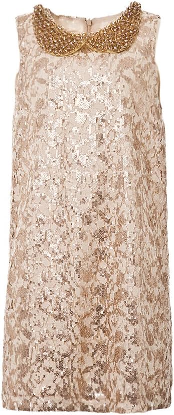 Mademoiselle Charlotte Big Girls' Gold Party Dress 10